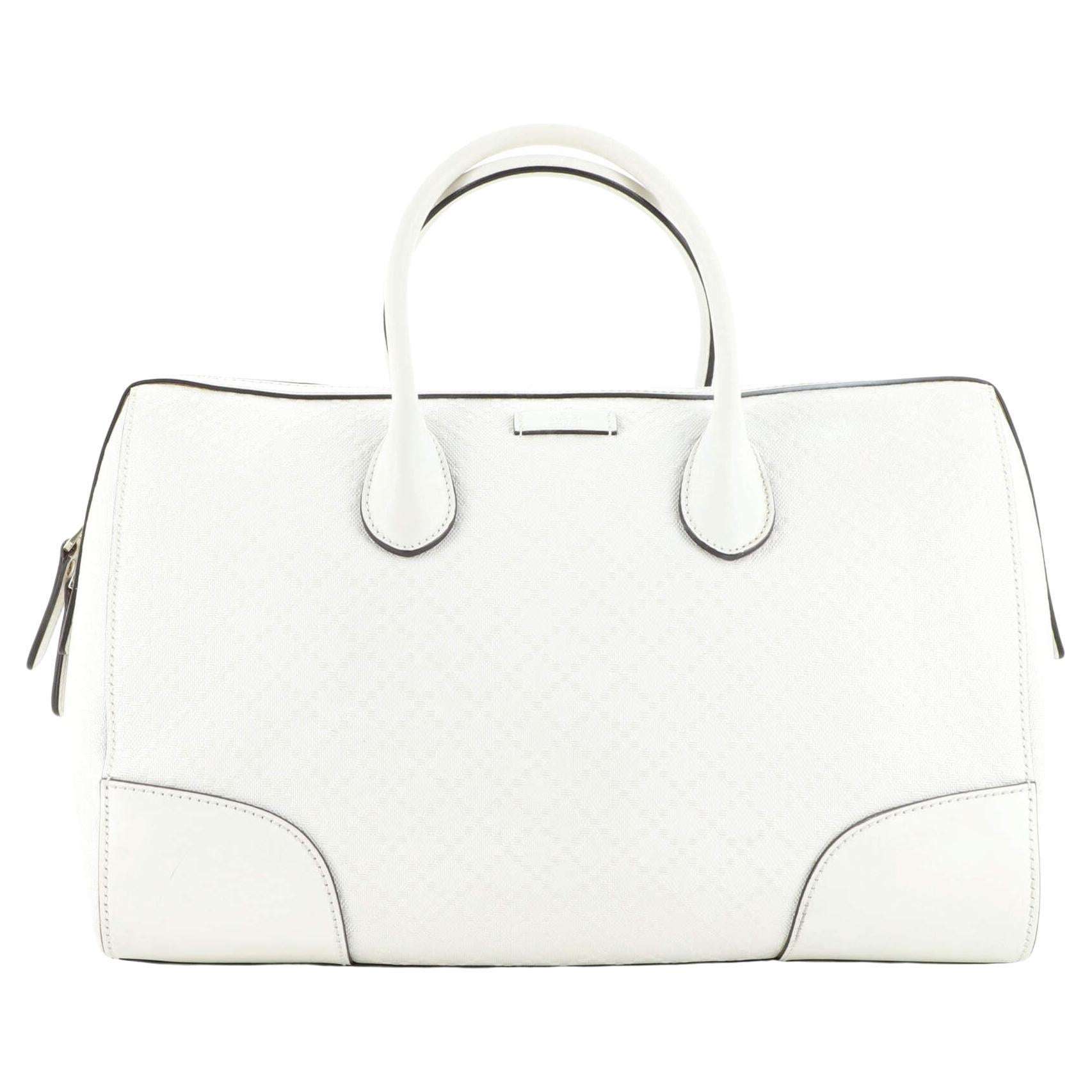 Gucci Bright Convertible Boston Bag Diamante Leather Medium