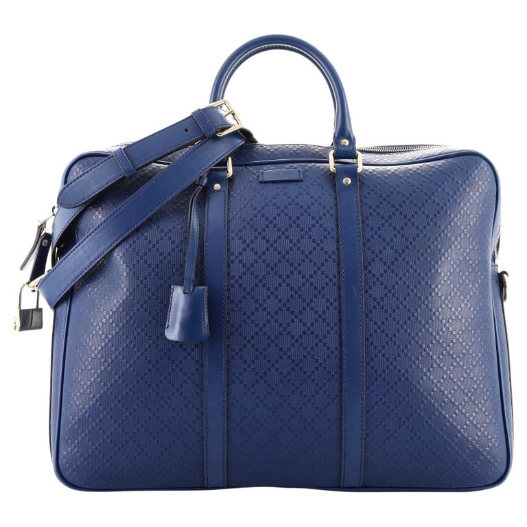 Gucci Bright Convertible Briefcase Diamante Leather Large For Sale at