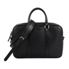 Gucci Bright Convertible Briefcase Diamante Leather Medium