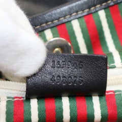 Gucci Britt Interlocking Logo Tote 870584 Black Leather Shoulder Bag