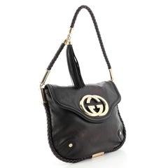 Gucci Britt Tassel Flap Bag Leather Medium