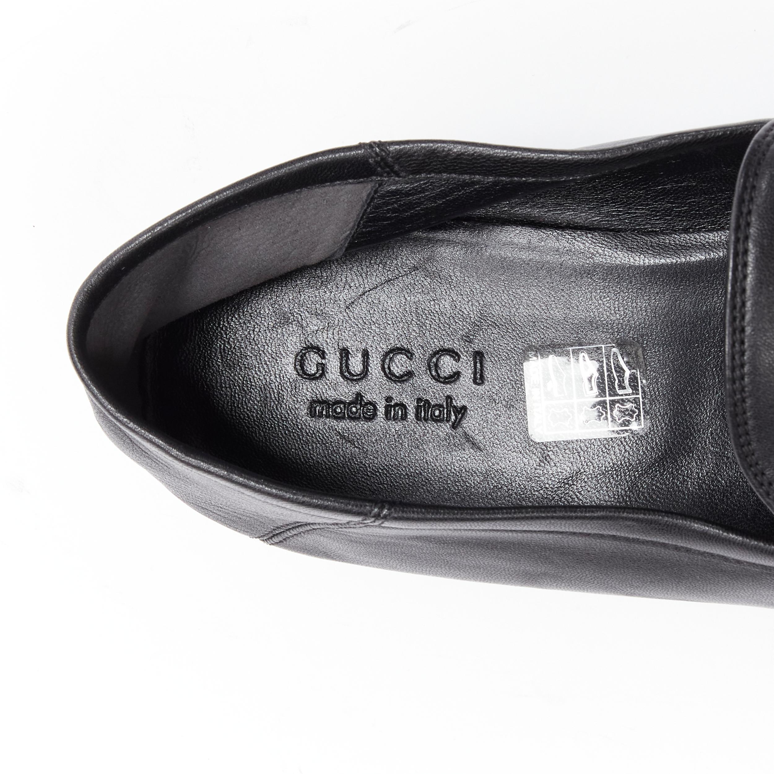 GUCCI Brixton red snake patchwork silver Horsebit step heel loafer UK11 EU45 3
