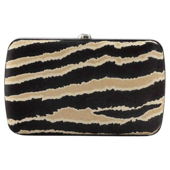 Gucci Broadway Box Clutch Printed Pony Hair