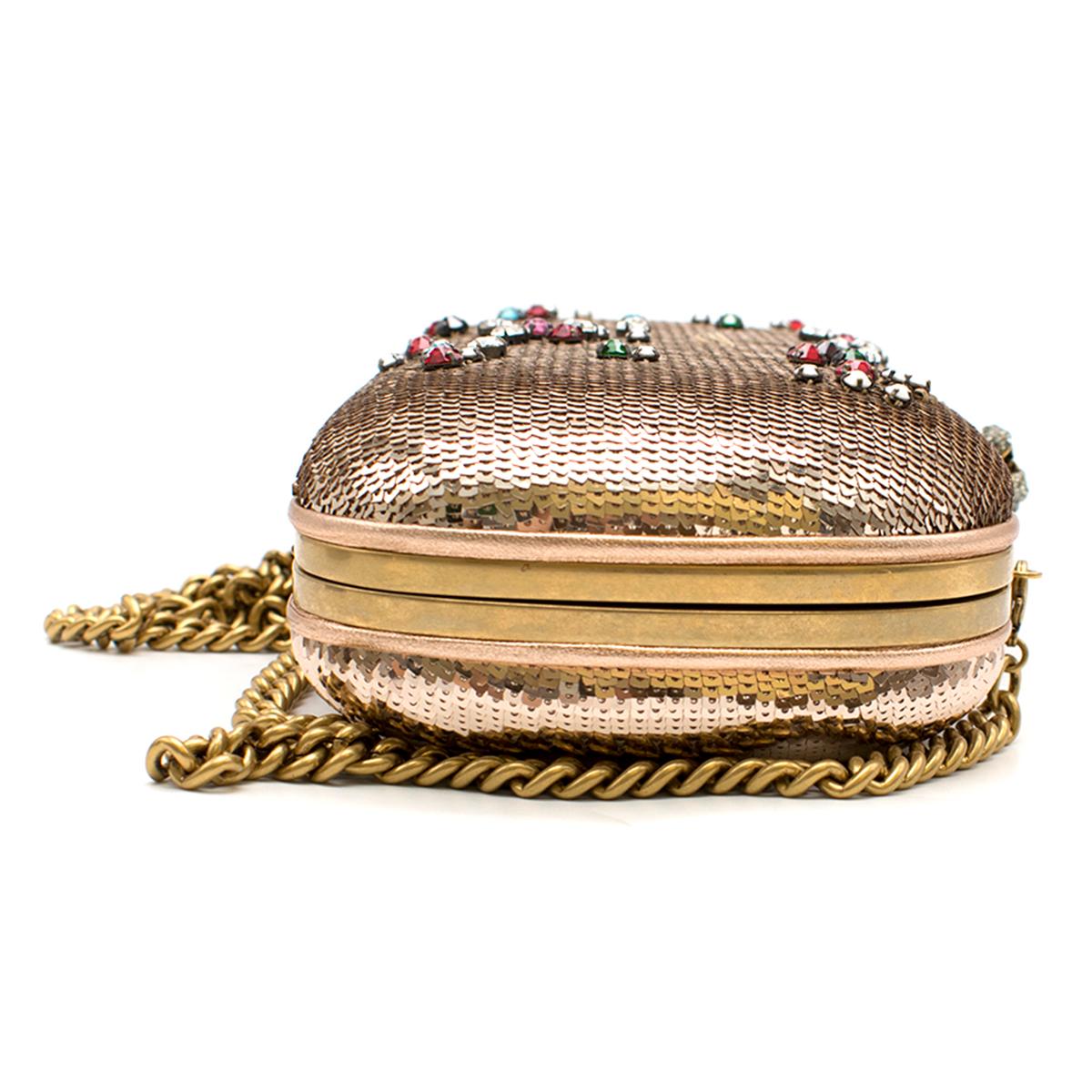 gucci gold sequin bag