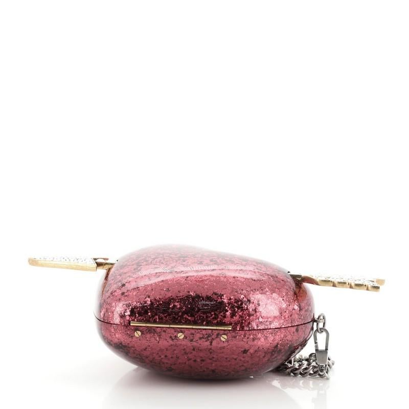 heart clutch gucci