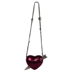 Gucci Broadway Heart Crystal Embellished Glittered Perspex Shoulder Bag