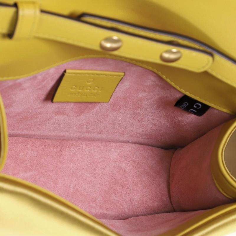 Beige Gucci Broadway Pearly Bee Shoulder Bag Crystal Embellished Satin Mini