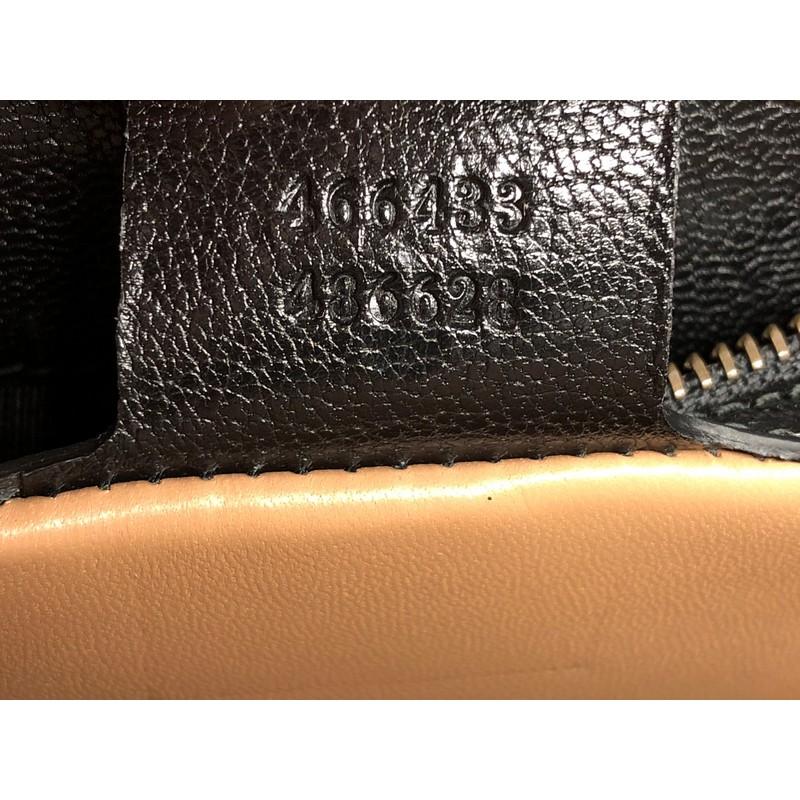 Women's or Men's Gucci Broche Flap Bag Leather with Snakeskin Small