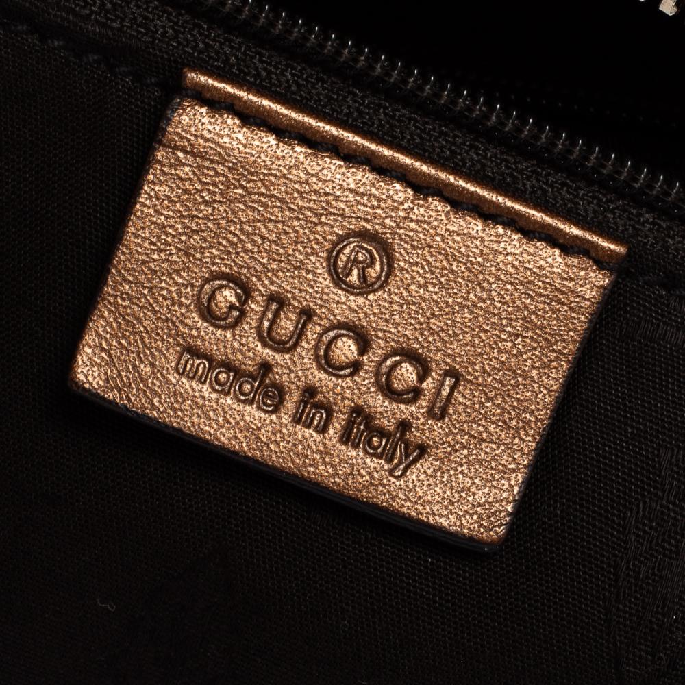 Gucci Bronze Guccissima Leather Medium Sukey Boston Bag 4