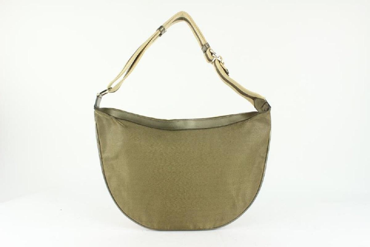 Women's Gucci Bronze Olive Web Hobo Shoulder bag 1GU1020 