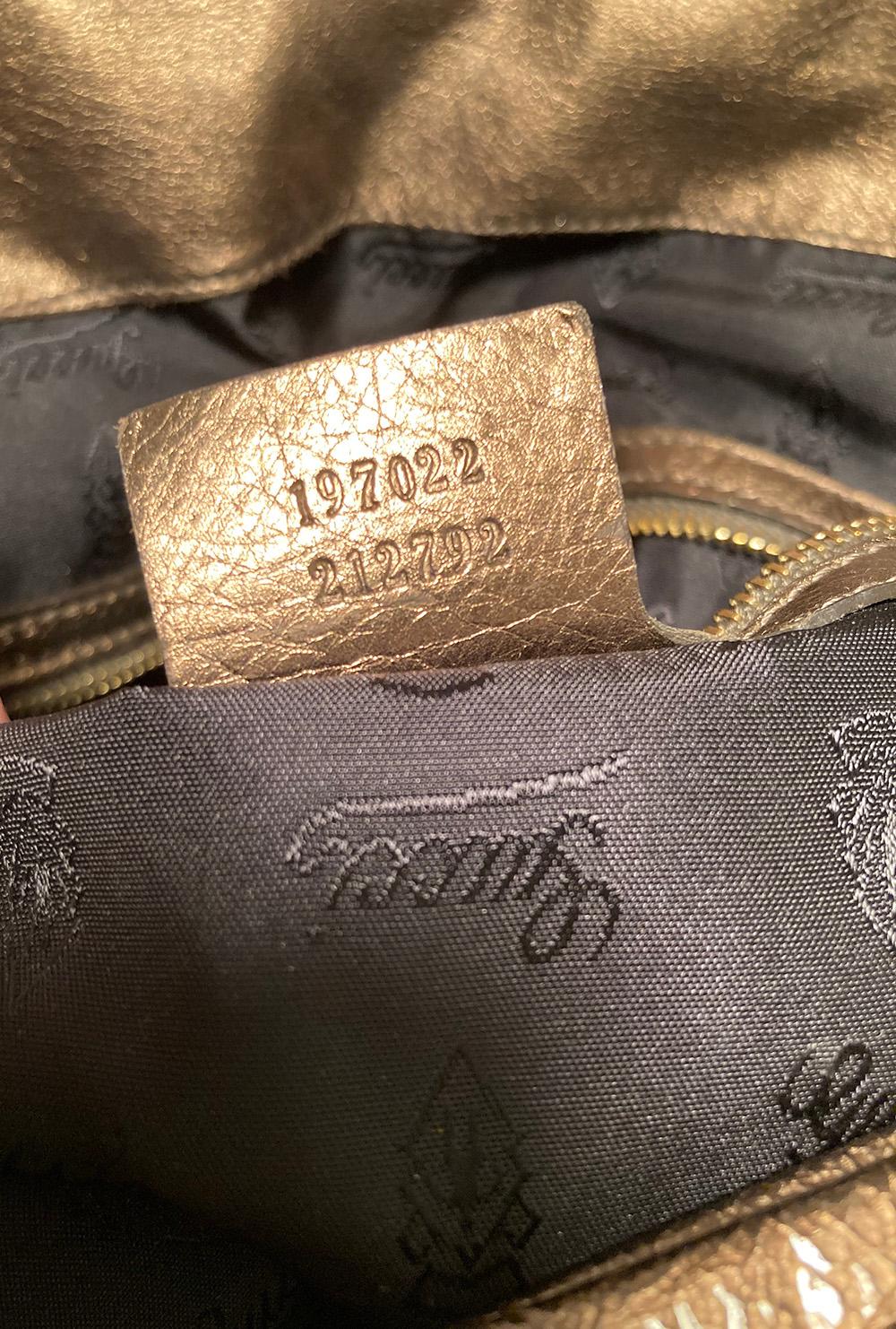 Gucci Bronze Patent Leather Hysteria Bag 1