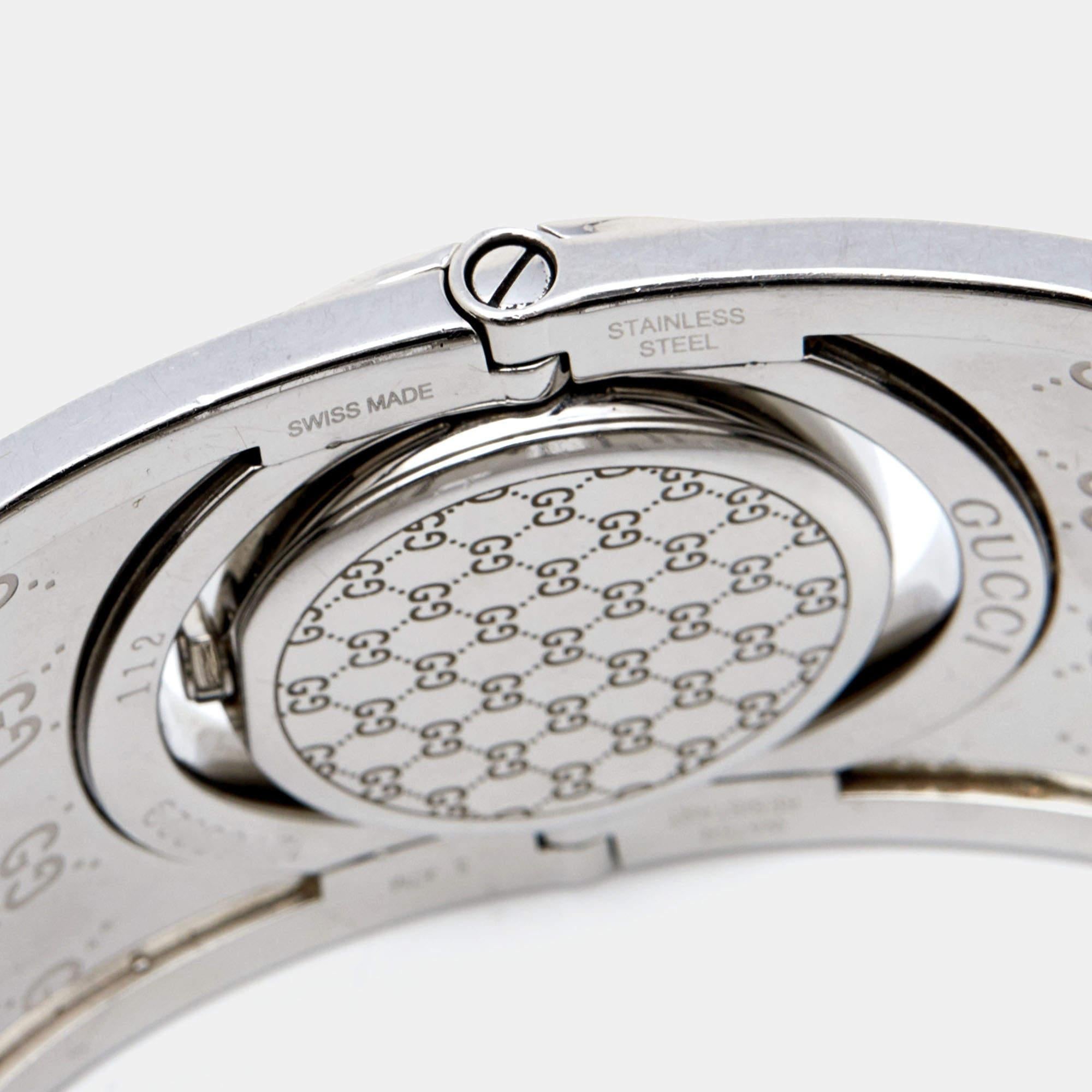 Gucci Bronze Stainless Steel Leather Twirl YA112433 Women's Wristwatch 23 mm 1