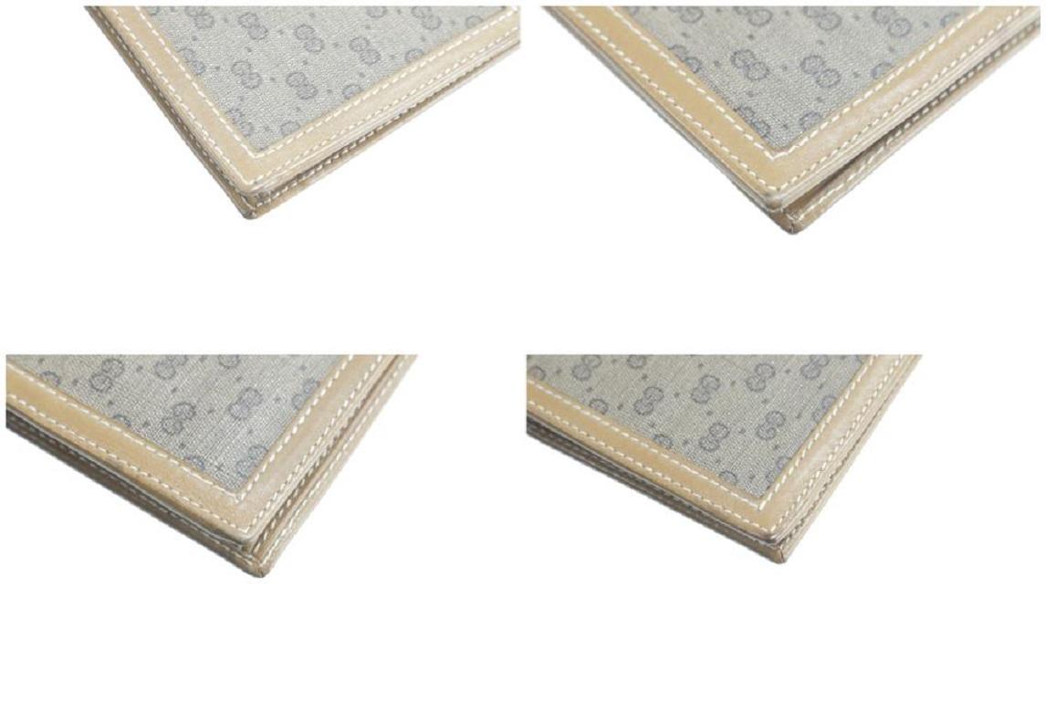 Gucci Braun 2gk0120 Micro Gg Monogramm Leder Portemonnaie zum Umklappen im Angebot 7