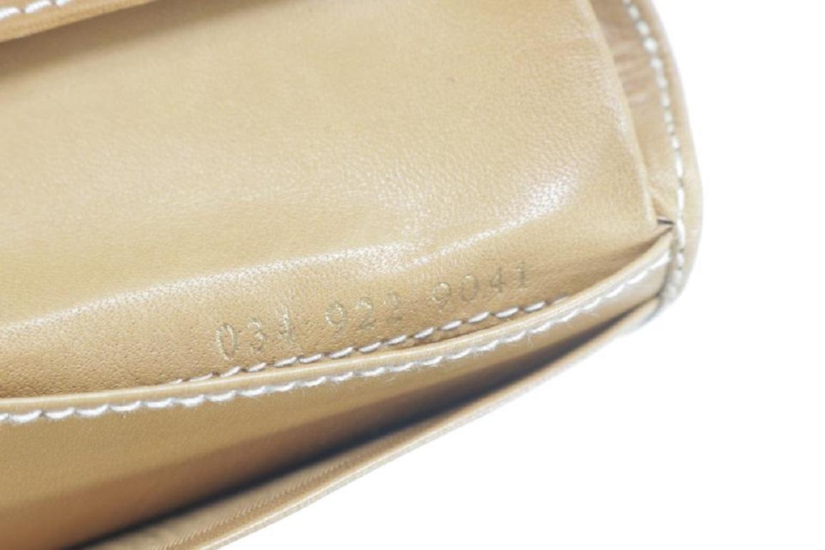 Gucci - Portefeuille bifold en cuir marron 2gk0120 Micro Gg Monogram Pour femmes en vente