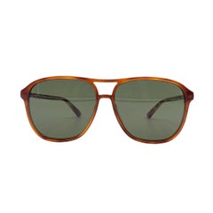 Used Gucci Brown Acetate GG0016S Squared Sunglasses 58/14 140mm