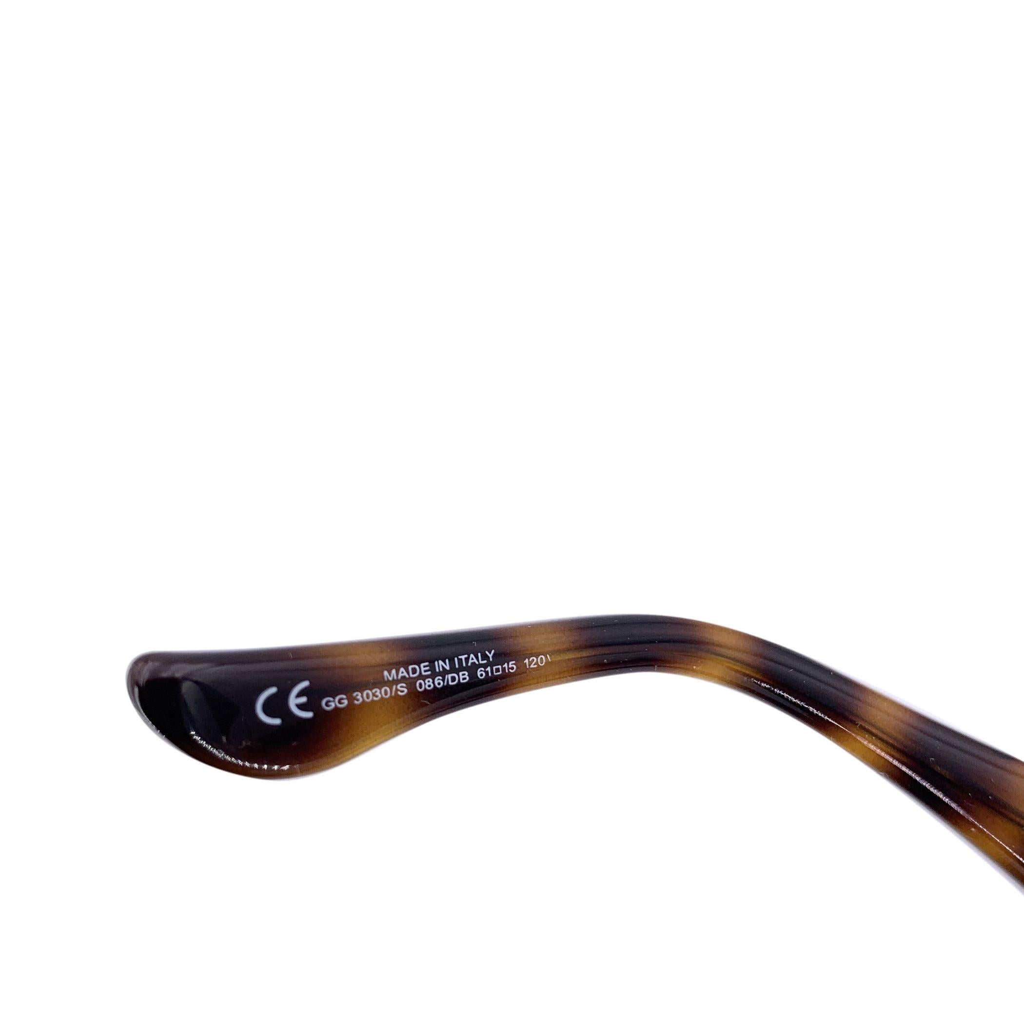 Occhiali da sole Gucci in acetato marrone GG3030/S Oversize 61/15 120 mm in vendita 1
