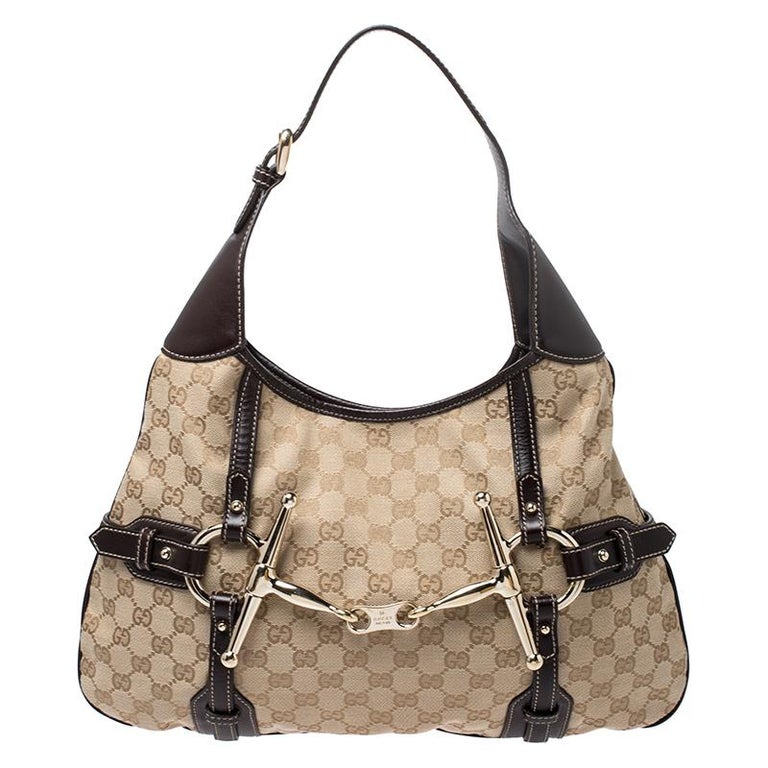 Hobo leather handbag Gucci Brown in Leather - 31648241