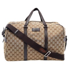 Gucci Brown Canvas Set of Two Travel Shoe Dust Bags at 1stDibs