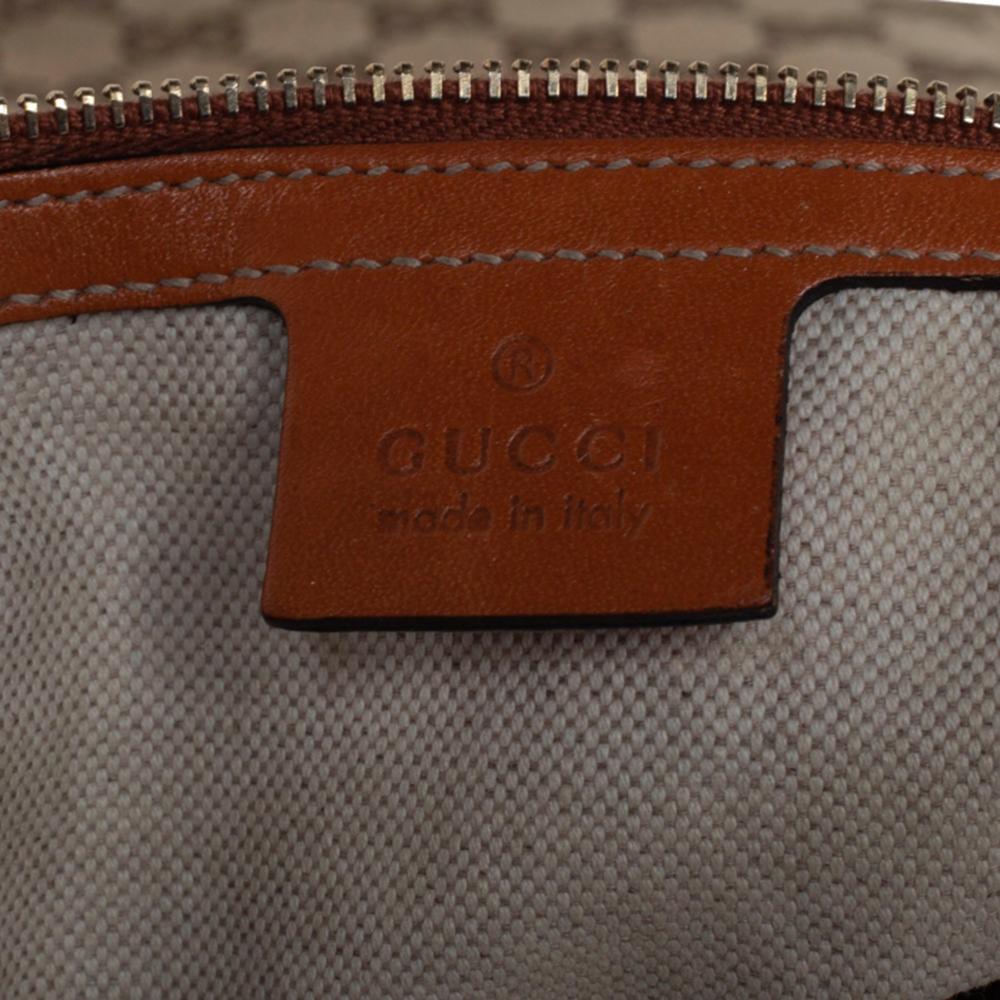 Gucci Braun/Beige GG Segeltuch und Leder Horsebit Heritage Hobo 3