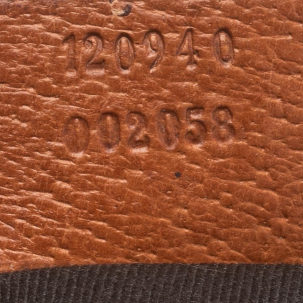 Women's Gucci Brown/Beige GG Canvas and Leather Nail Chain Pochette