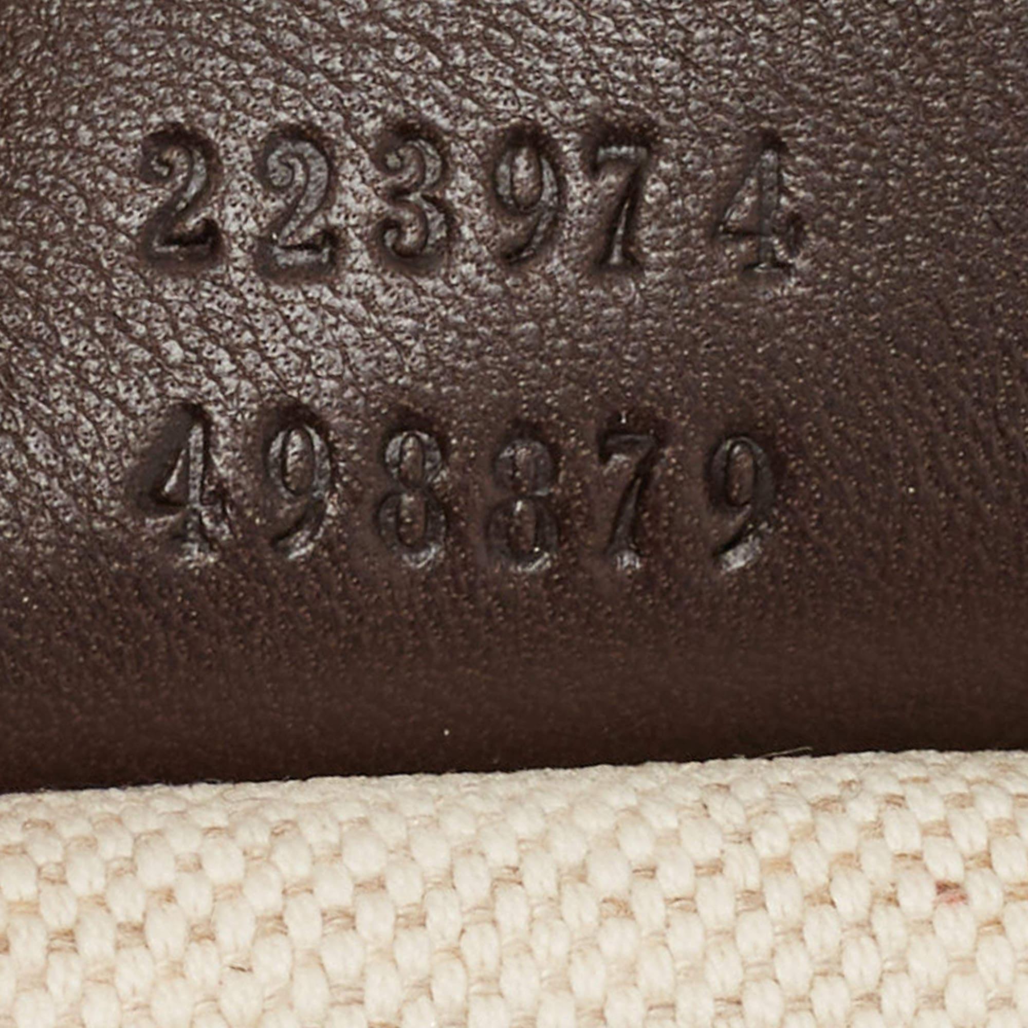 Gucci Brown/Beige GG Canvas and Leather Sukey Boston Bag 7