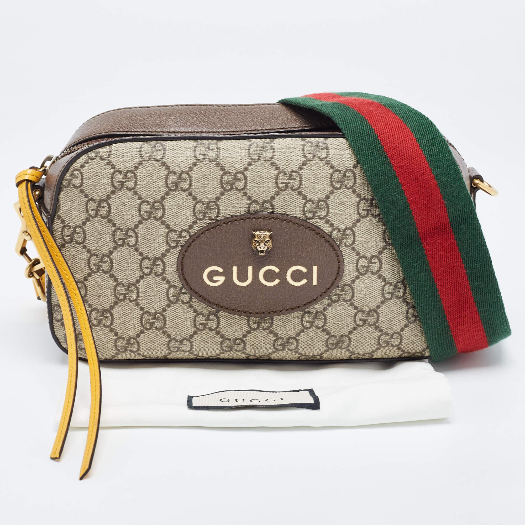 Gucci Brown/Beige GG Supreme Canvas Neo Vintage Messenger Bag 9