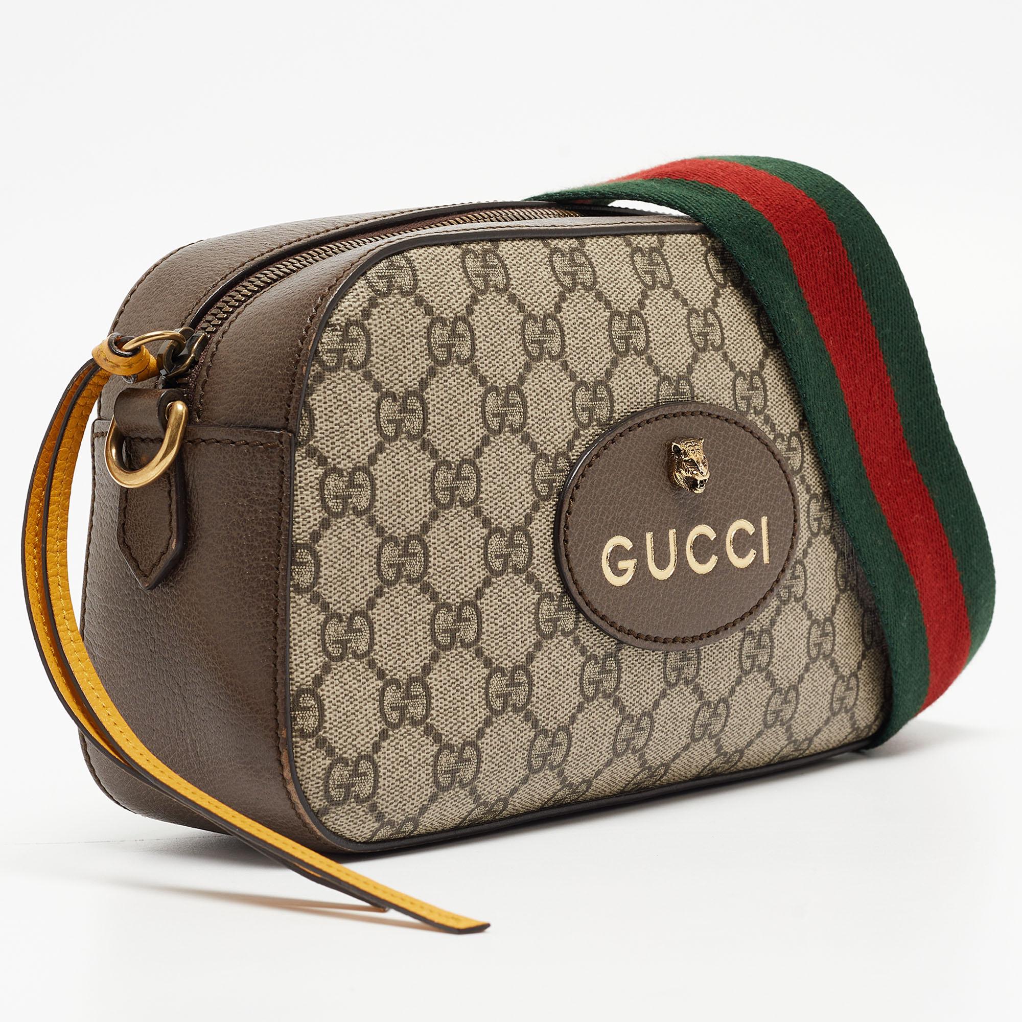 Gucci Brown/Beige GG Supreme Canvas Neo Vintage Messenger Bag 11