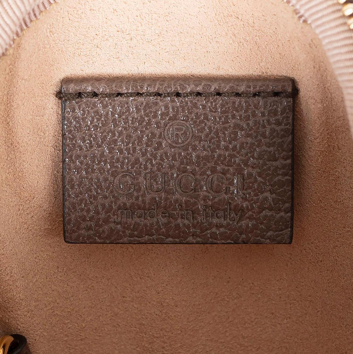 Women's GUCCI brown beige GG Supreme Canvas OPHIDIA COIN KEY Wallet
