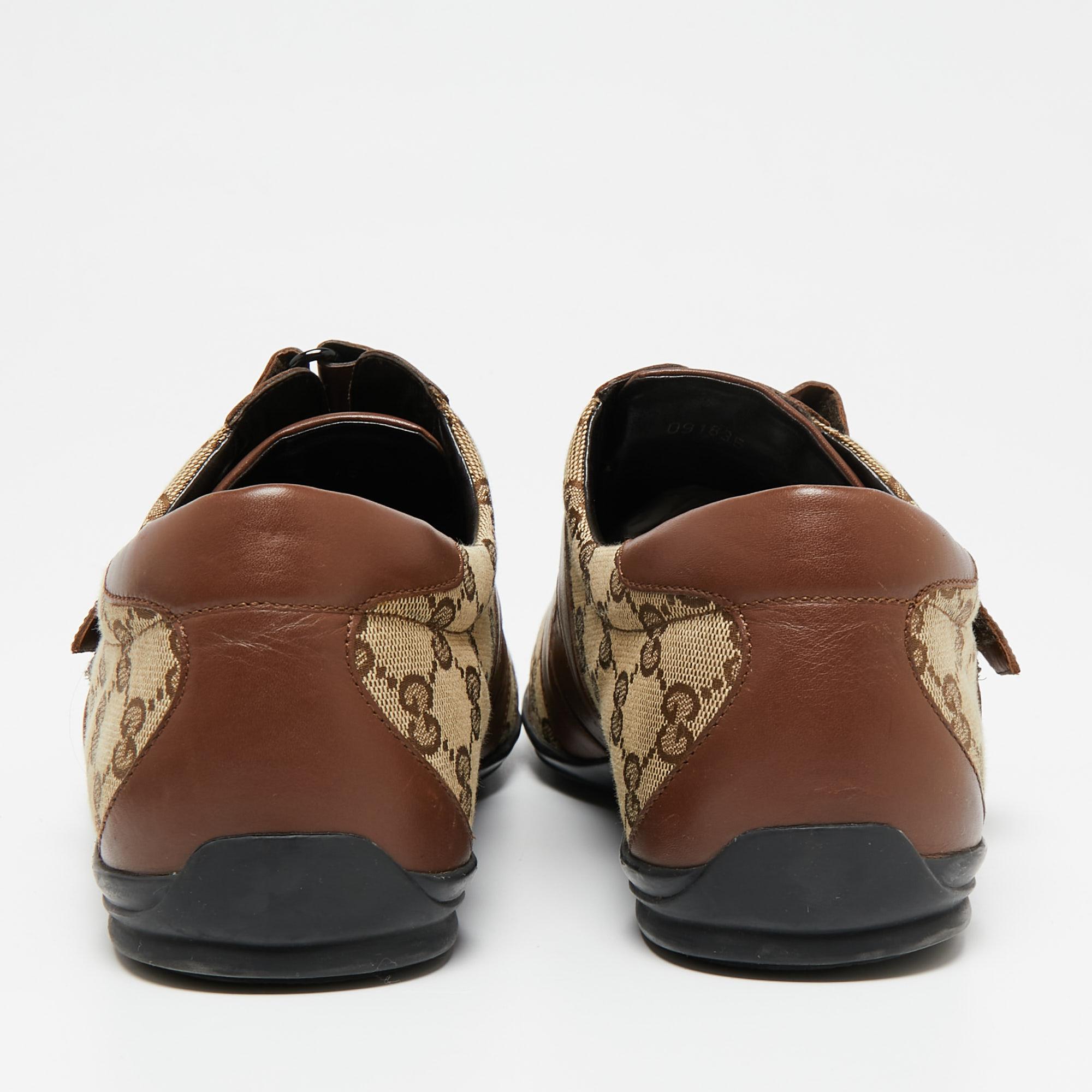 brown gucci trainers
