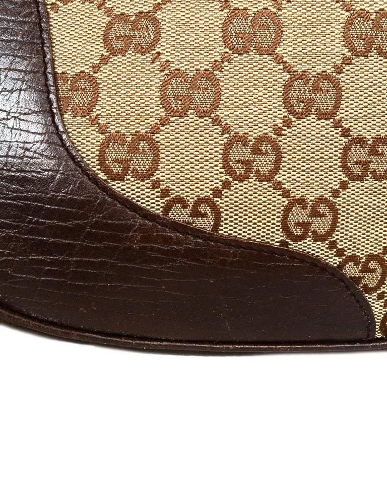 Gucci Brown GG Canvas Jackie Belt Bag Beige Dark brown Leather Cloth  Pony-style calfskin Cloth ref.585811 - Joli Closet