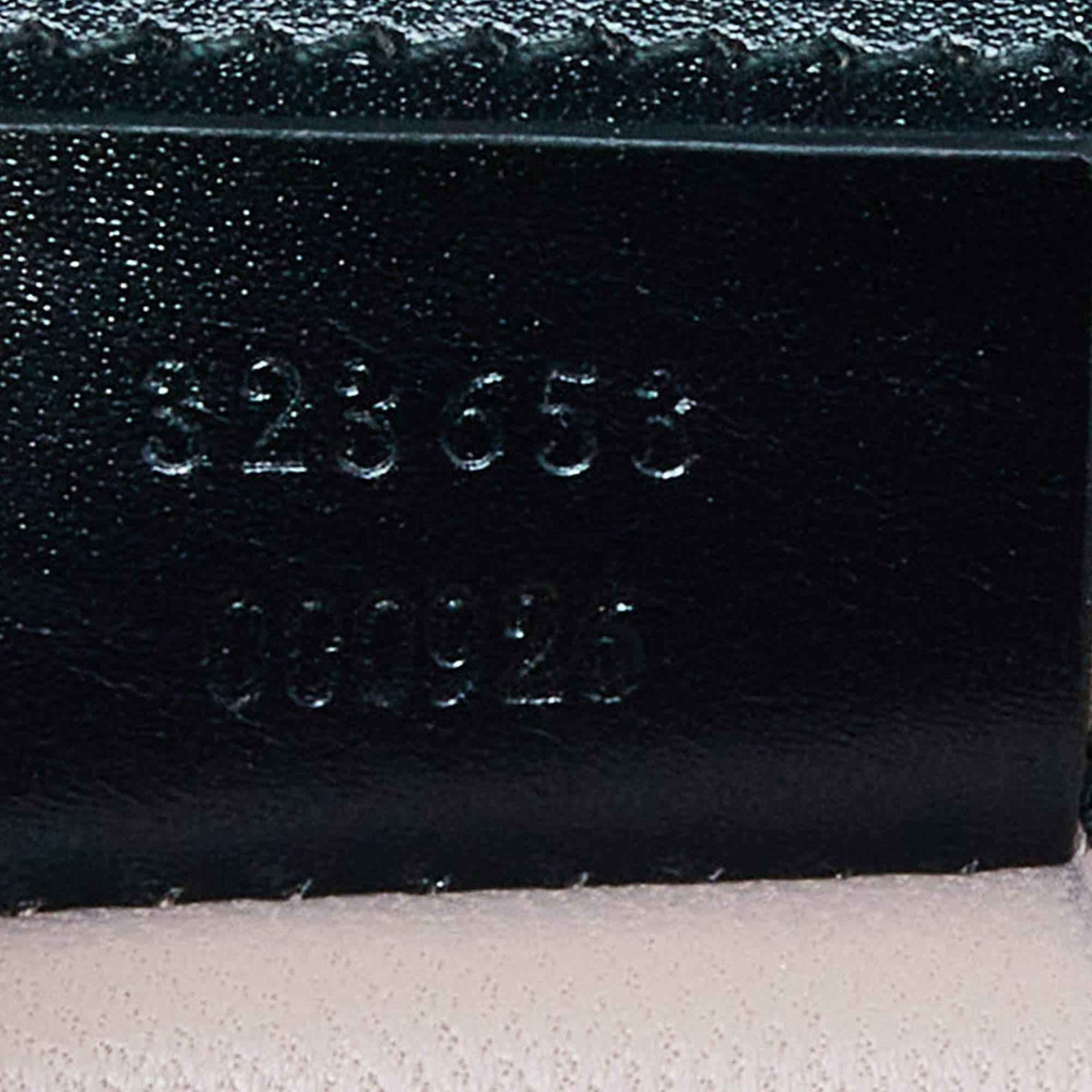 Gucci Brown/Black Leopard Print Calfhair and Leather Lady Buckle Clutch 7