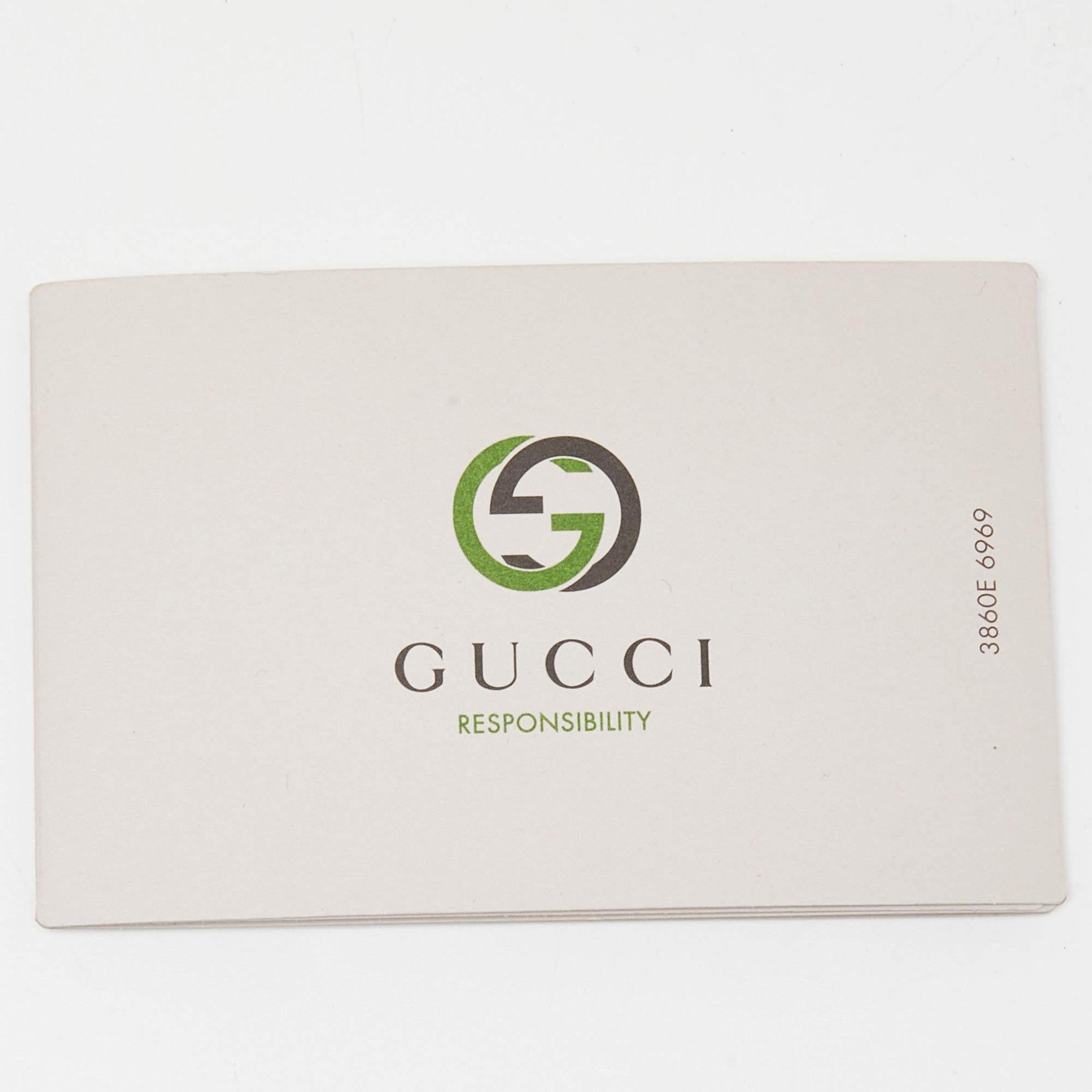 Gucci Brown/Black Leopard Print Calfhair and Leather Lady Buckle Clutch 5