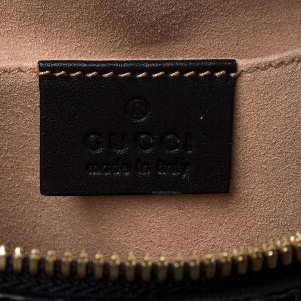 Gucci Brown/Black Suede and Patent Leather GG Ophidia Belt Bag 6