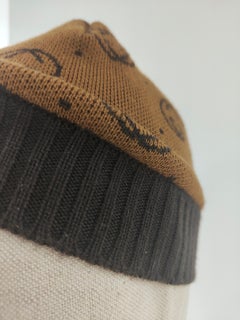 Gucci Brown black wool hat