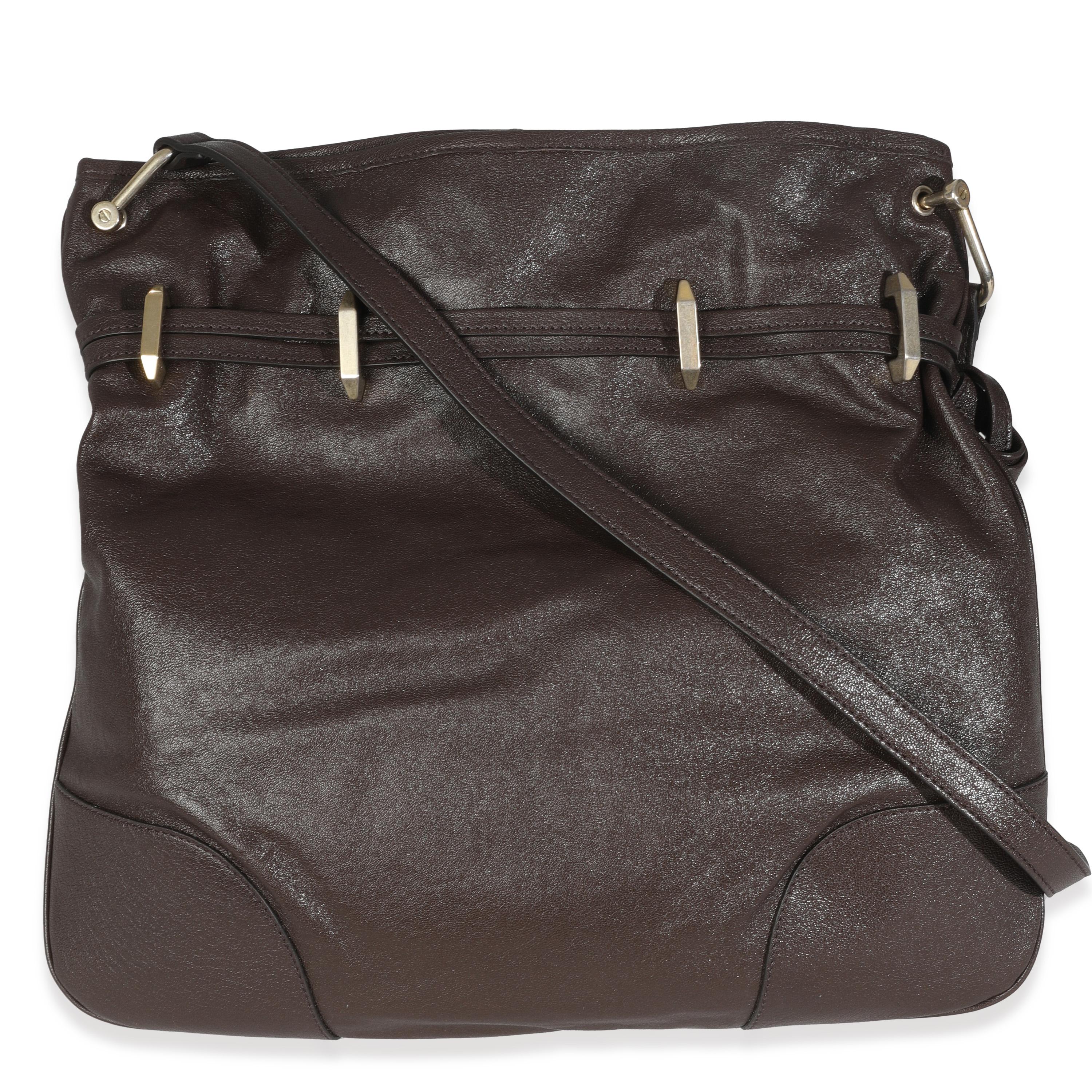 Listing Title: Gucci Brown Calfskin Leather 1955 Horsebit Cinch
SKU: 146876
Condition: Pre-owned 
Condition Description: Gucci is renowned for looking back to inform present-day designs. The 1955 Horsebit collection pays homage to the brand’s