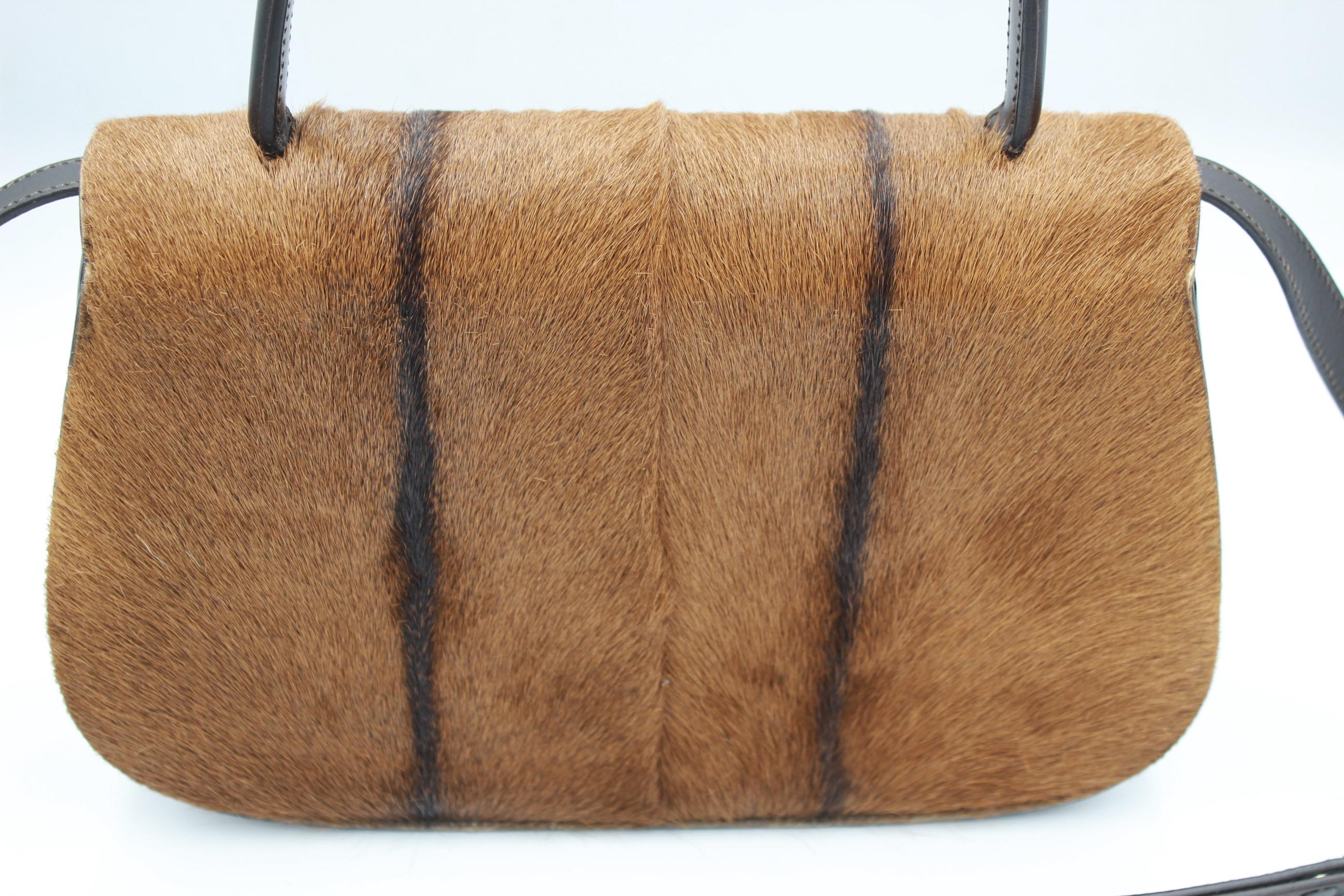 Gucci Brown Calfskin Leather Shoulder Bag 5