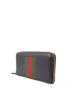 Gucci Brown Continental Web Wallet
