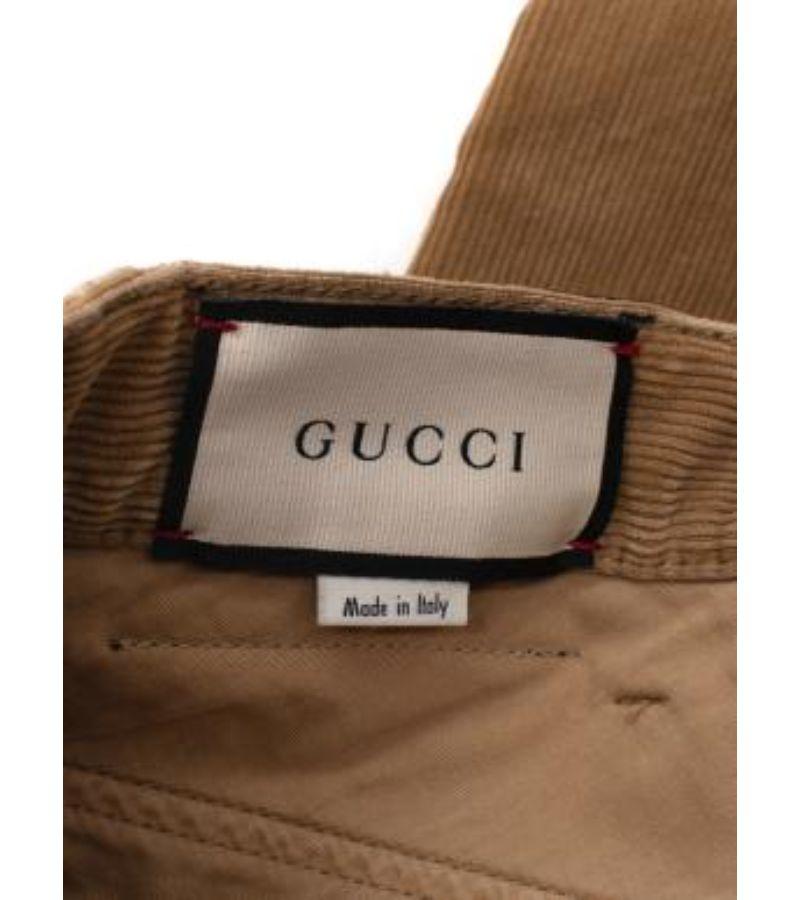 Gucci Brown Corduroy Trousers For Sale 4