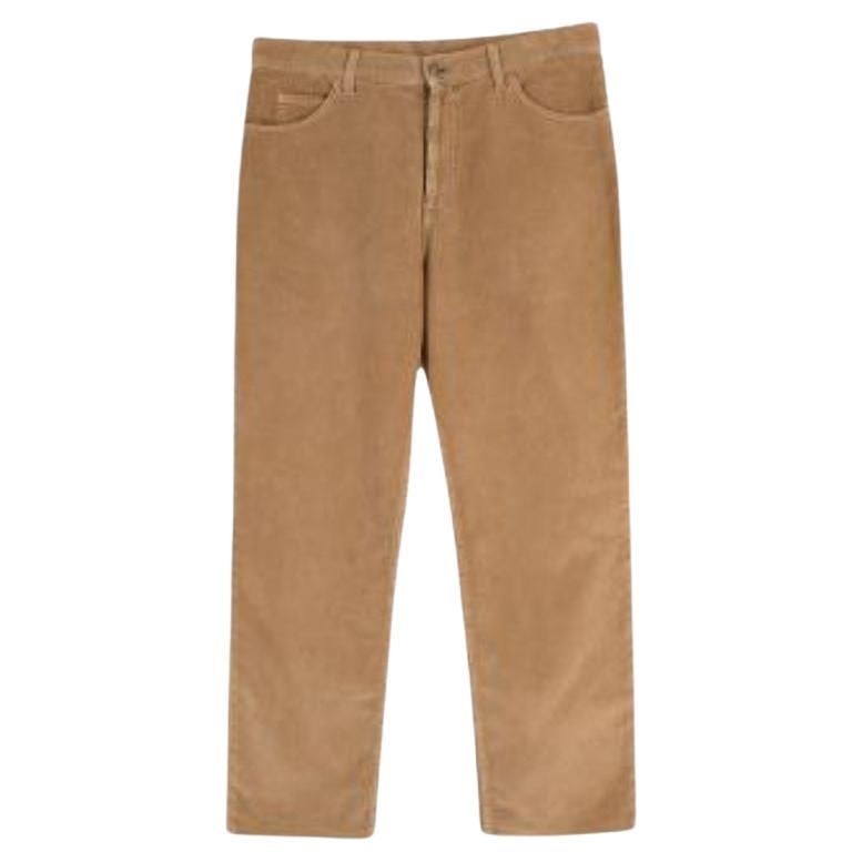 Gucci Brown Corduroy Trousers For Sale