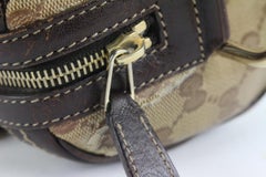 Gucci Brown Crystal Monogram Duchessa Small Boston Bag 1213g3