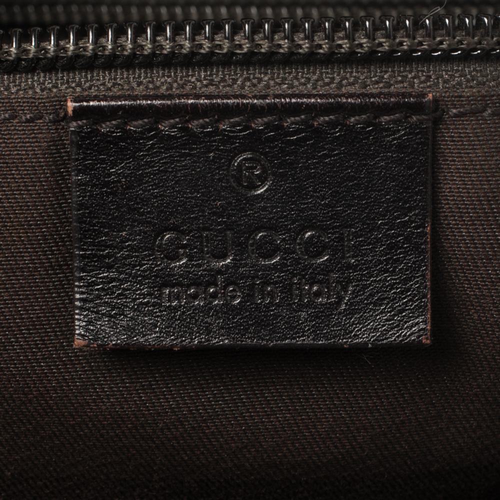 Gucci Brown Diamante Leather Messenger Bag 3