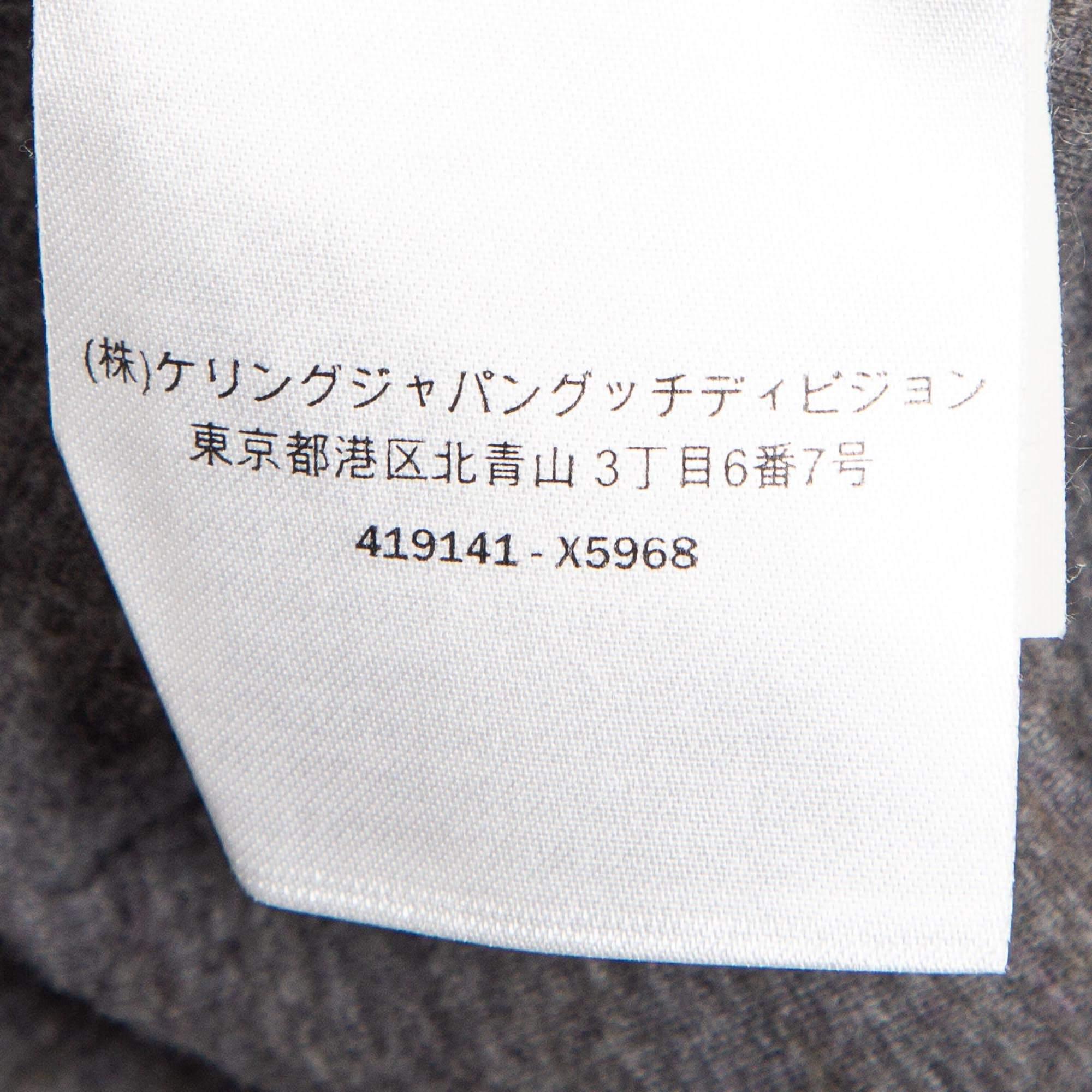 Gucci Brown Floral Print Neoprene Sweatshirt XXXL 2