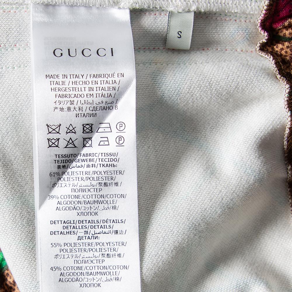 Gucci Braun Floral gedruckt Knit Jogger S 1