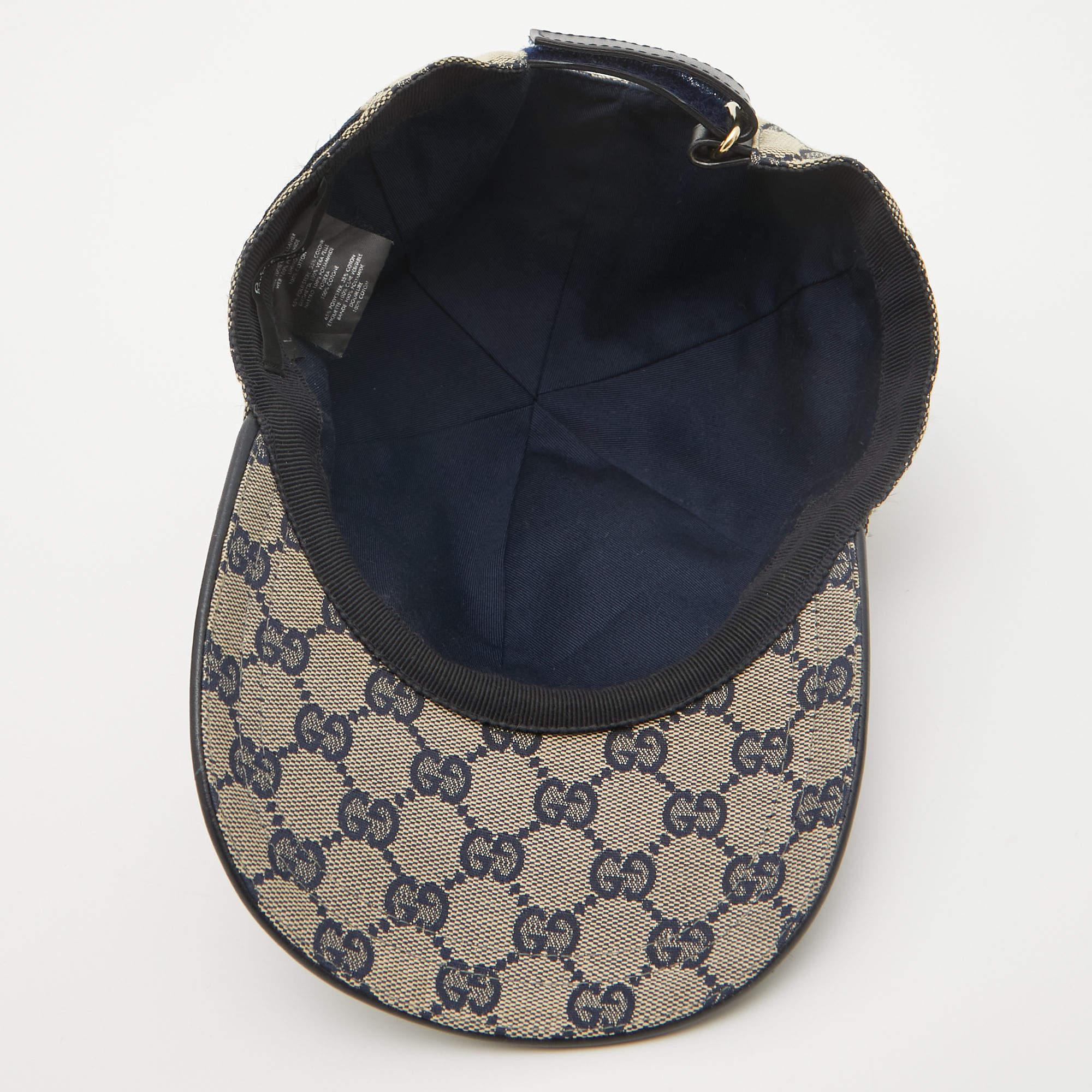 Gray Gucci Brown GG Canvas Baseball Cap