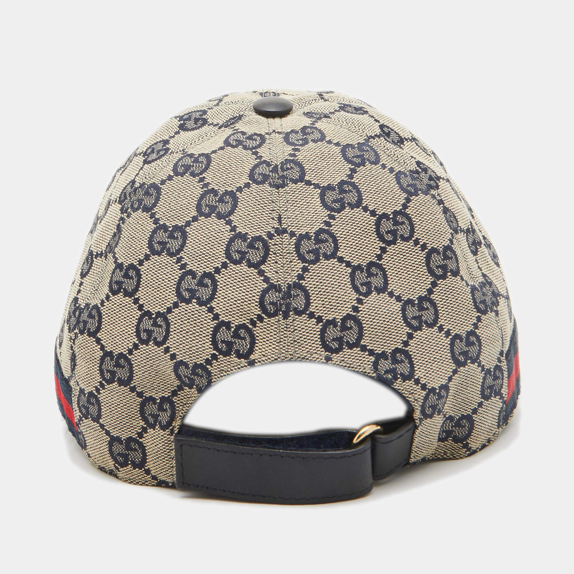 Gucci Brown GG Canvas Baseball Cap In Excellent Condition In Dubai, Al Qouz 2