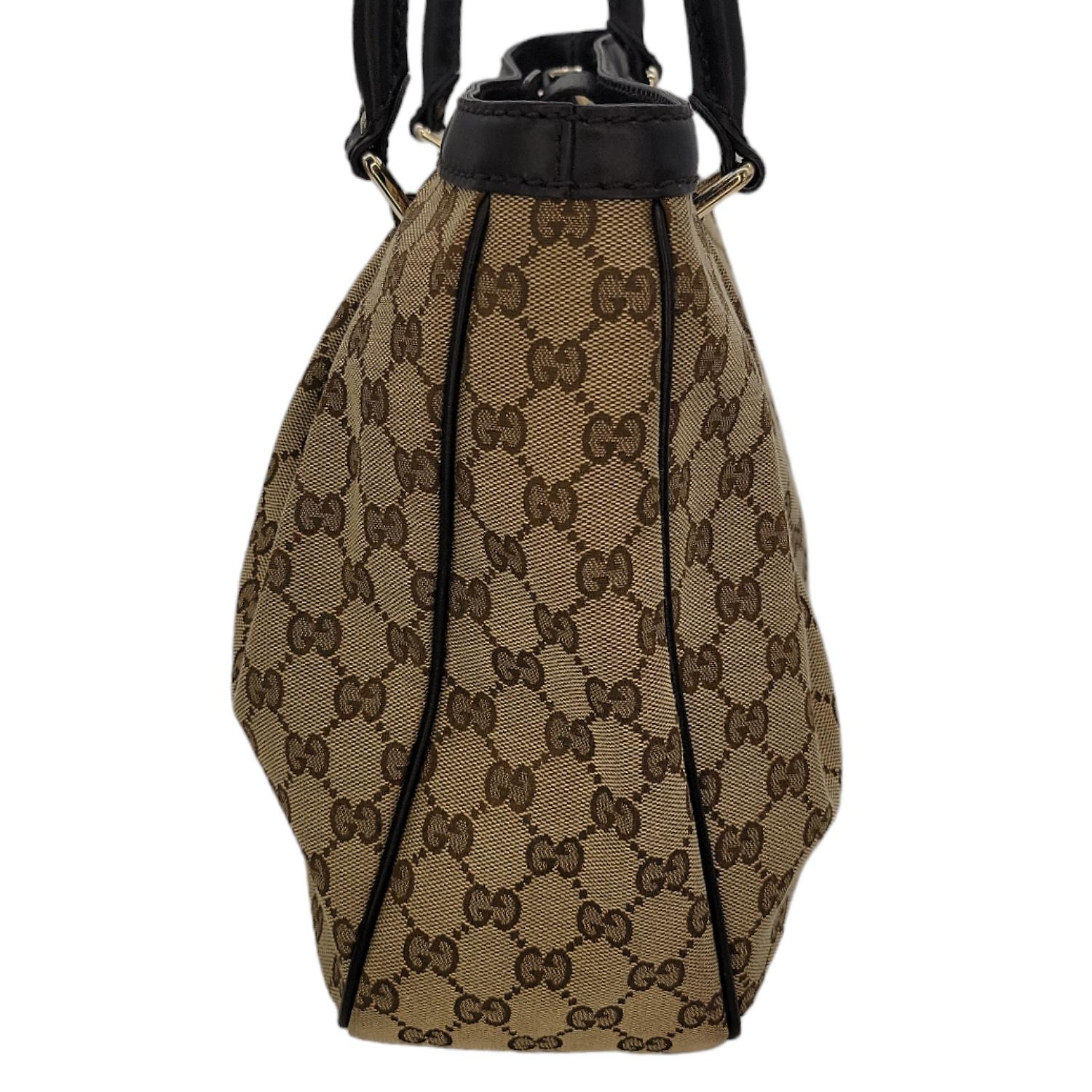 Gucci Brown GG Canvas Medium Sukey Tote Bag In Good Condition For Sale In Scottsdale, AZ
