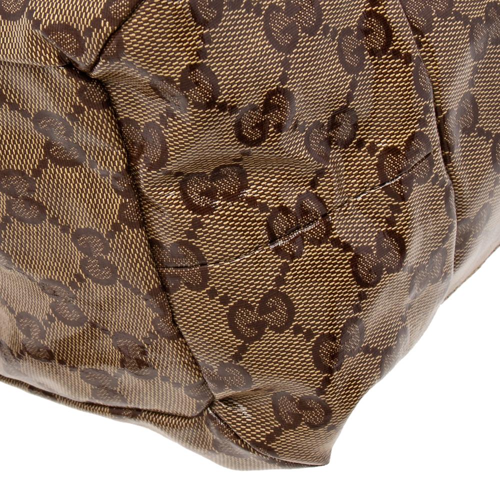 Gucci Brown GG crystal Canvas Hysteria Satchel 4