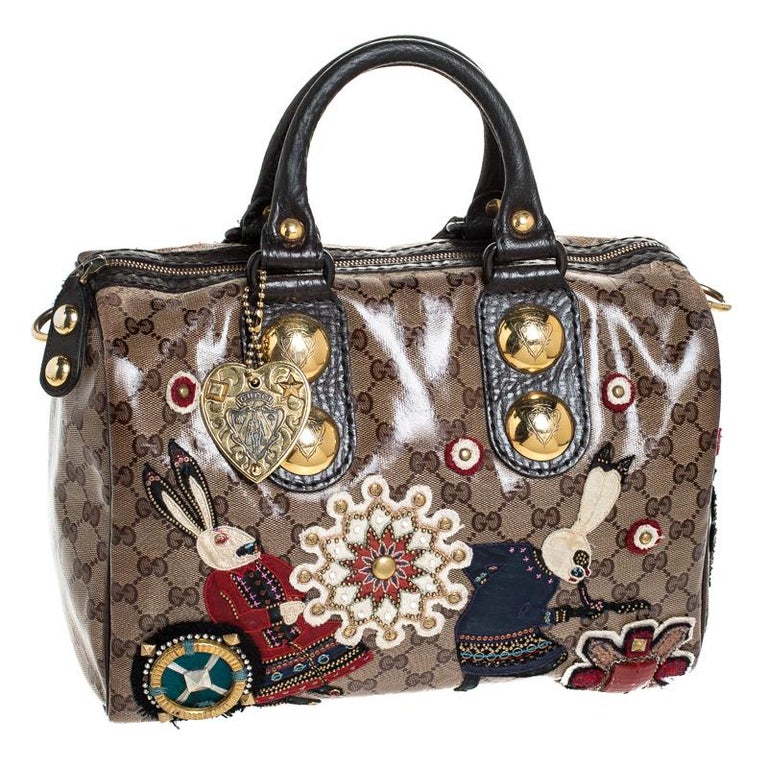 gucci crystal coated canvas