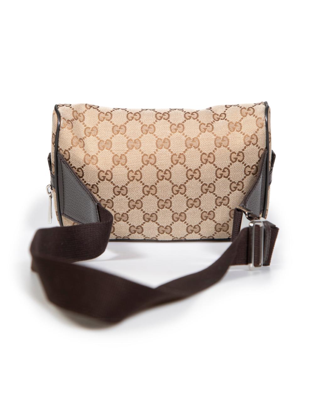 Gucci Brown GG Guccissima Waist Belt Bag In Good Condition For Sale In London, GB