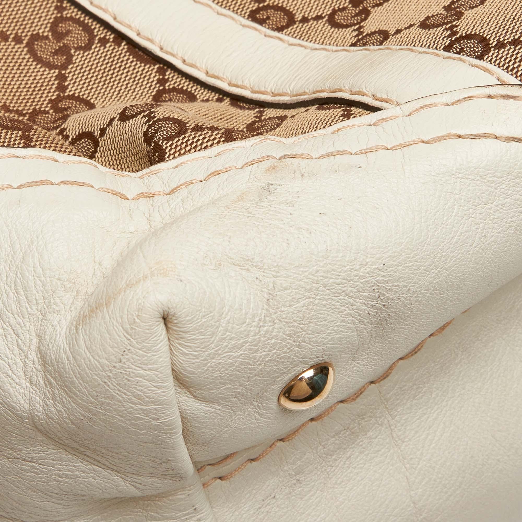 Gucci Brown GG Jacquard Duffel Bag 9